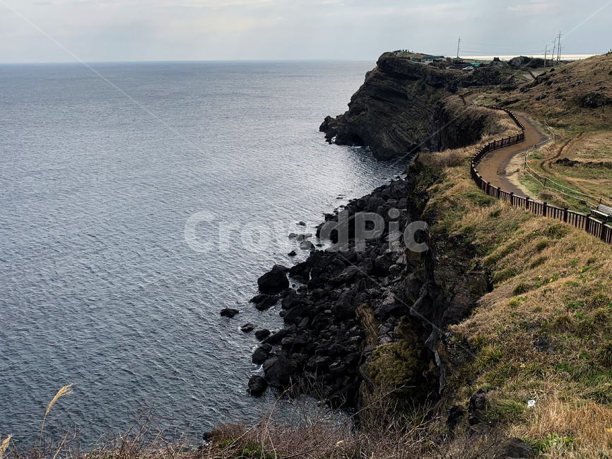 곶,nature,자연,promontory,바다,울타리,길,자연,풍경,nature,landscape