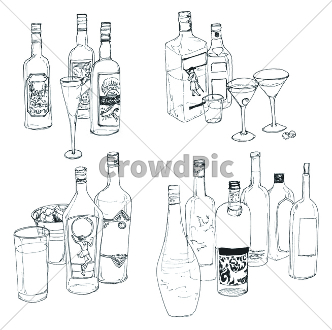 손그림,handdrawing,팬그림,팬라인,pen,penline,penpicture,pendrawing,술,alcoholicdrink,alcohol,booze,liquor,spirits술잔,glass,tumbler,와인잔,wineglass,goblet,샴페인잔,champagneflute,bottle,병