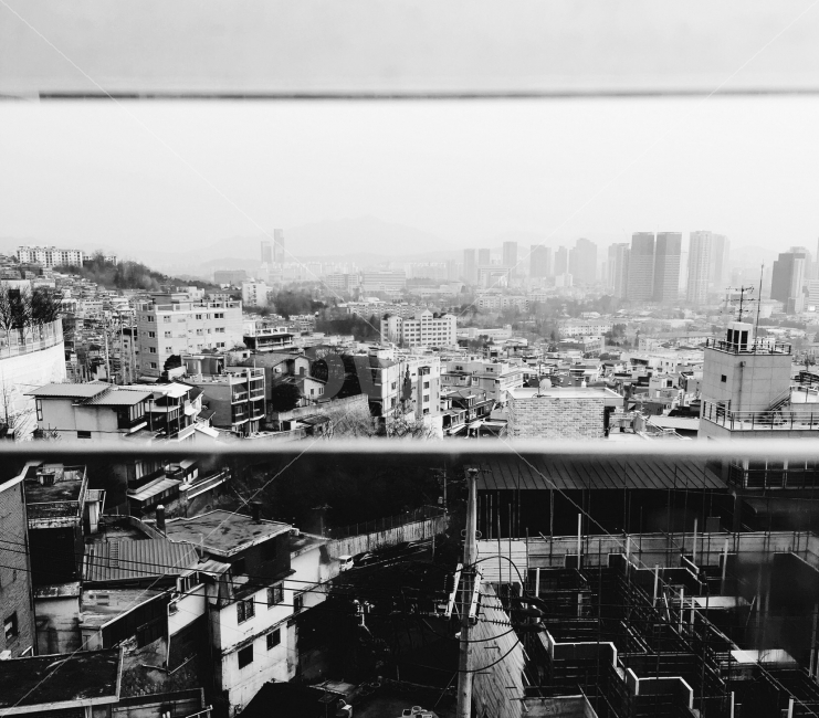 사랑,전망대,동네,서울,사진,정,여름,가을,전망,조망,도시,풍경,city,landscape,흑백,모노톤,monochrome,black and white,경치,nature,자연,outdoors,옥외,scenery