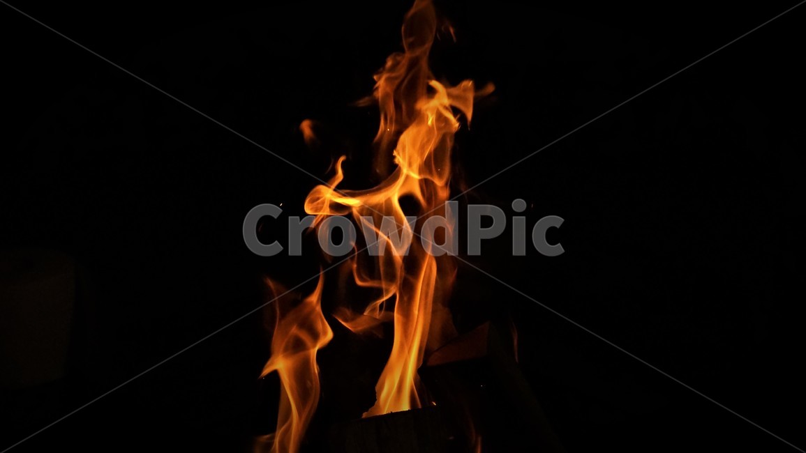 장작,불,어두움,캠핑,캠프파이어,불꽃