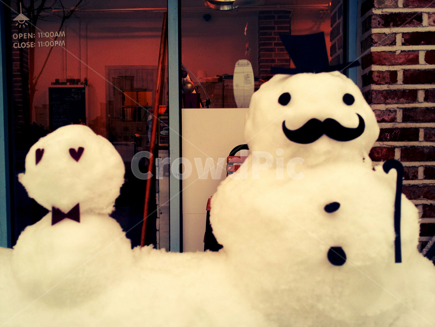눈사람,콧수염,snowman,winter,겨울,머스타치