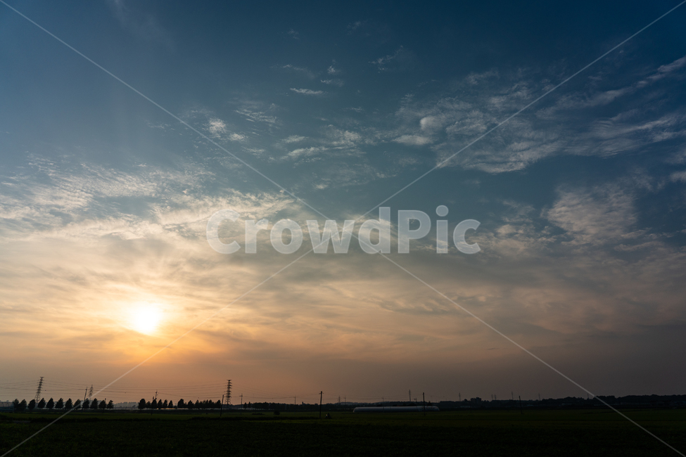 sky,sunset,하늘,구름,석양,일몰