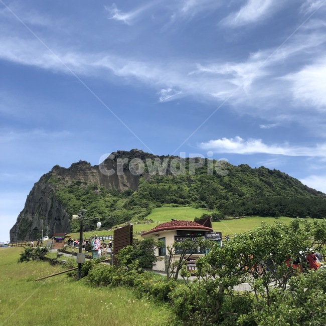 성산일출봉,제주,풍경,하늘,구름