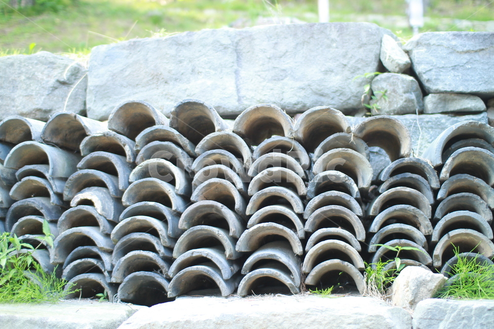 기와장,소원기와,절,절담벼락,지붕기와,절풍경,한국전통,한국문화,korean traditional,korean culture