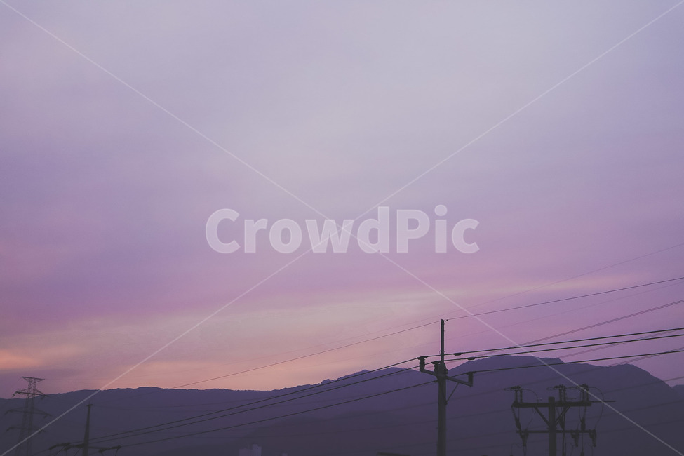 하늘,구름,해질녘,초저녁,풍경,자연,풍경,nature,landscape,cable,케이블,electric transmission tower,송전탑,power lines,전력선