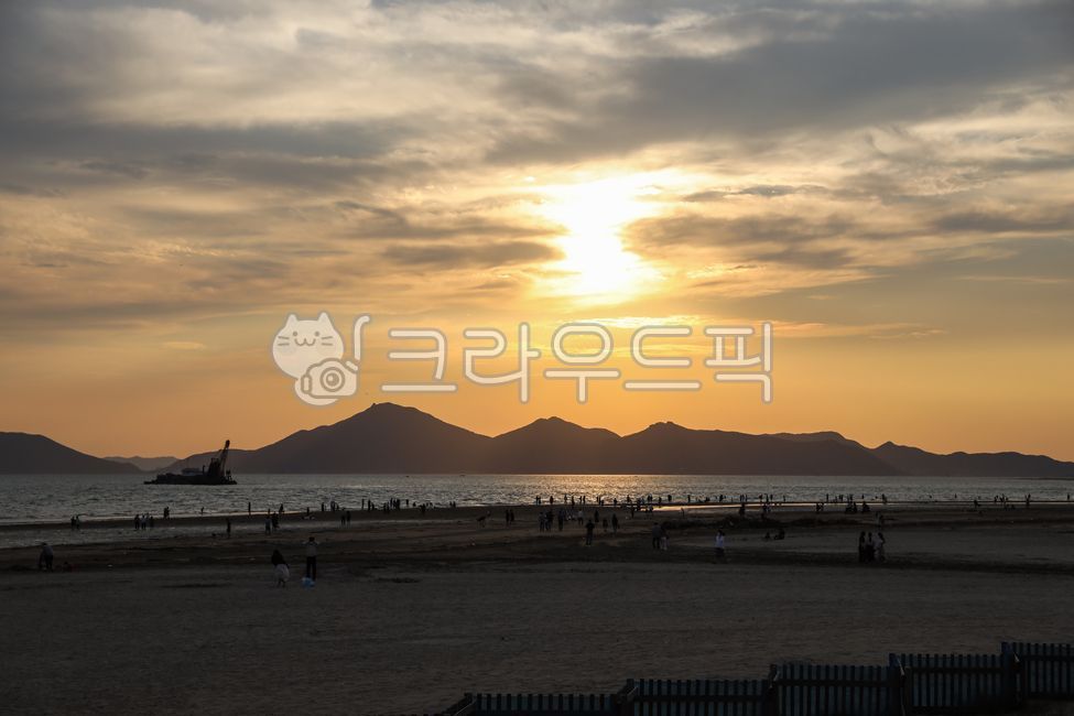 한국,부산,다대포,다대포해수욕장,일몰,하늘,자연,관광명소,sunset,flare,플레어,light,빛