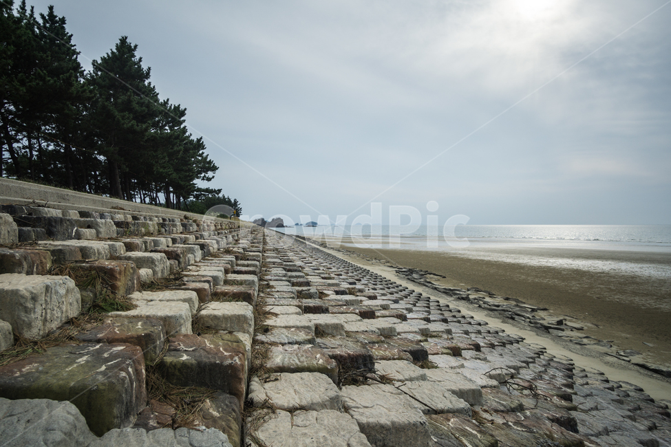 운여해변,서해안,태안해변,간조,자연,바다,landscpae,자연,풍경,nature,landscape,path,통로,walkway,보도,pavement,포장,sidewalk,cobblestone,조약돌