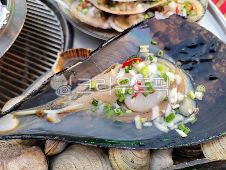 키조개,양념키조개,키조개구이,조개구이,가리비