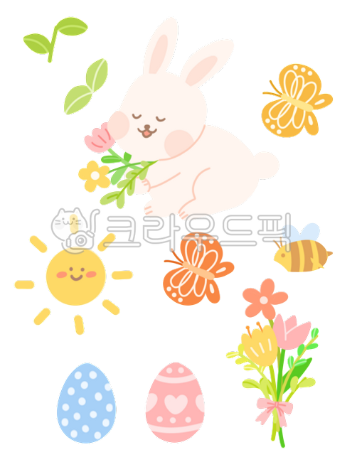 easter,easter eggs,rabbit,chick,egg,easter,easterday,dakku,cute,character,flower,birdhouse,cloud,heart,flower basket,cupcake,butterfly,bee,year,bouquet,easter event,sun,flowers,flower,bee,butterfly,rabbit,png,sticker