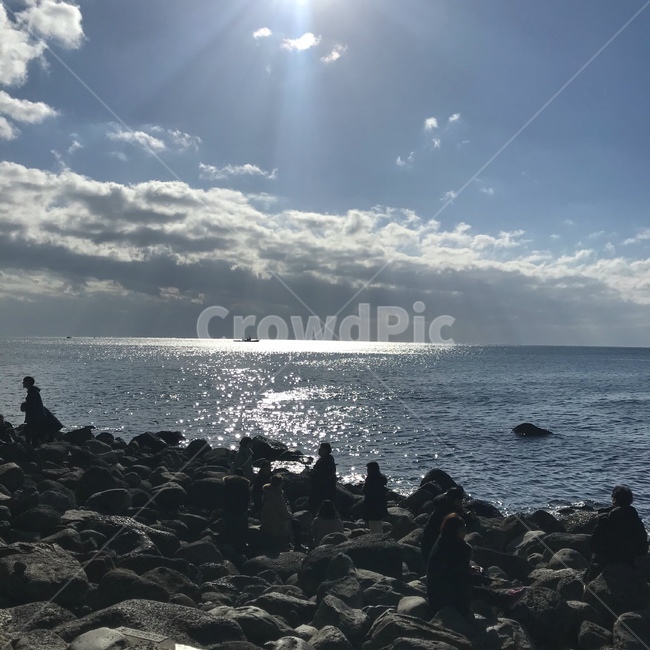 바다,바위,sea,rock,하늘,sky