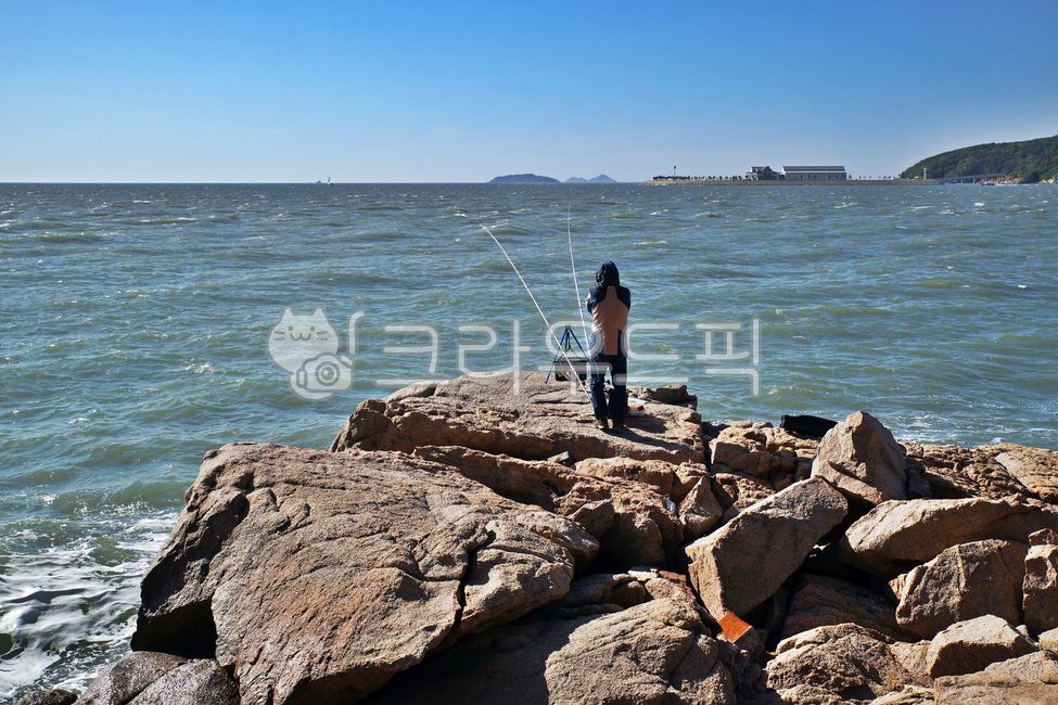 을왕리,인천,바다,서해,바위,낚시꾼,자연,풍경,nature,landscape