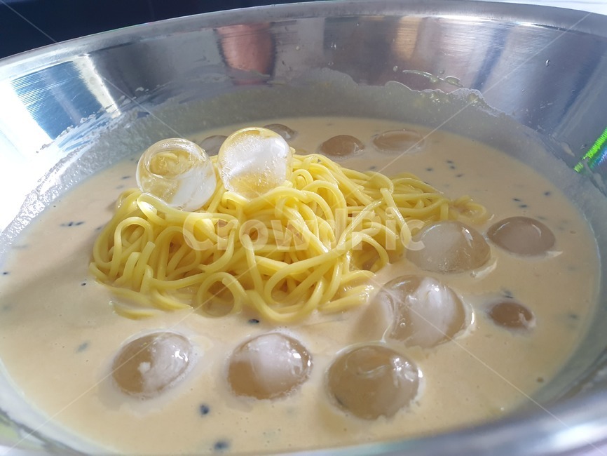 콩국수,얼음,아이스,고소함,별미