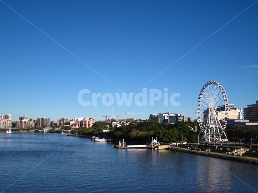 브리즈번,호주,강,대관람차,맑음,도시,australia,brsibane,queensland,qld,aus,river,giantwheel,landscpae,도시,풍경,city,landscape,해외,외국,세계,foreign,oversea,world,세계도시풍경,해외도시풍경,외국도시풍경,world cityscape,amusement park,놀이 공원,ferris wheel,관람차