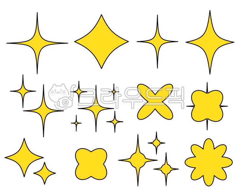 반짝, 반짝반짝, 다이아몬드, 별, 별일러스트, 사진,이미지,일러스트,캘리그라피 - 살풋작가