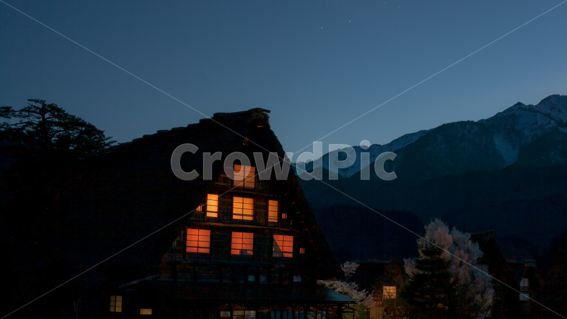 저녁,설산,주택,housing,건물,자연,nature,산,야경,밤,풍경,nightscape,night,landscape