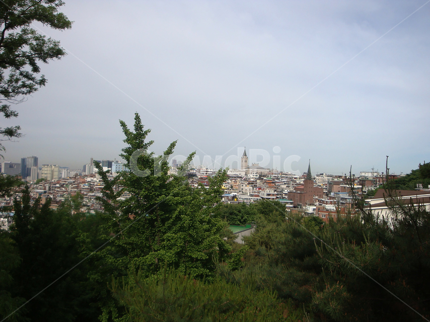 해방촌,마을,하늘,교회,남산,동산