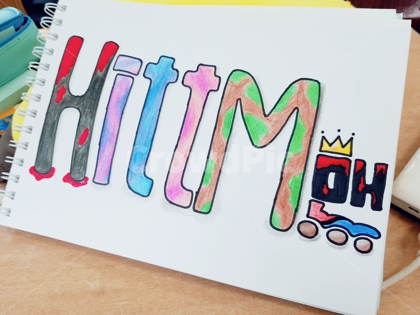hittman,손그림,디자인,알록달록,못그림