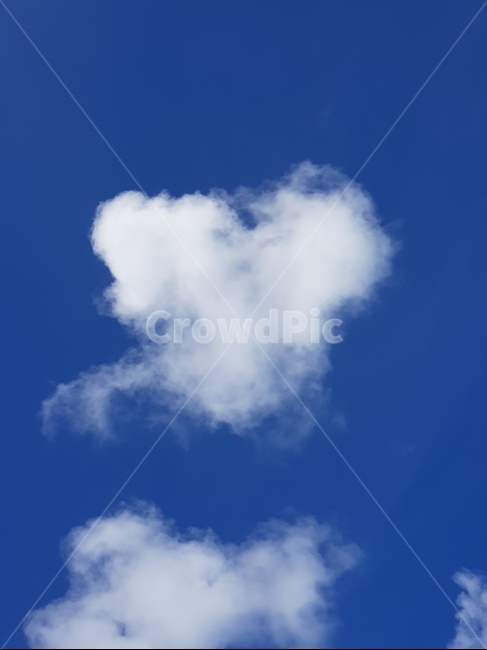 sky,하늘,자연,하트,하트구름,푸른하늘