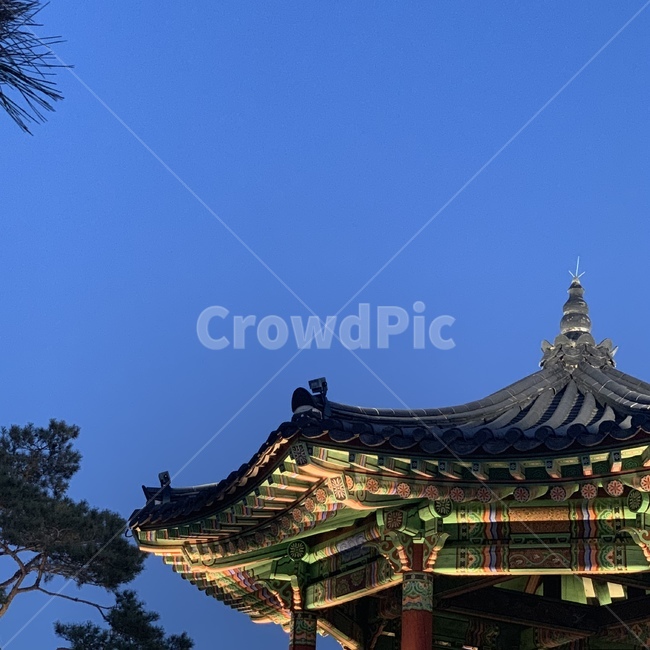 하늘,한옥,한국,자연,색감,야경,밤,풍경,nightscape,night,landscape,한국전통,한국문화,korean traditional,korean culture,건축물,건물외관,exterior,building,structure,architecture,construction,pagoda,탑,shrine,신사,건물,worship,예배