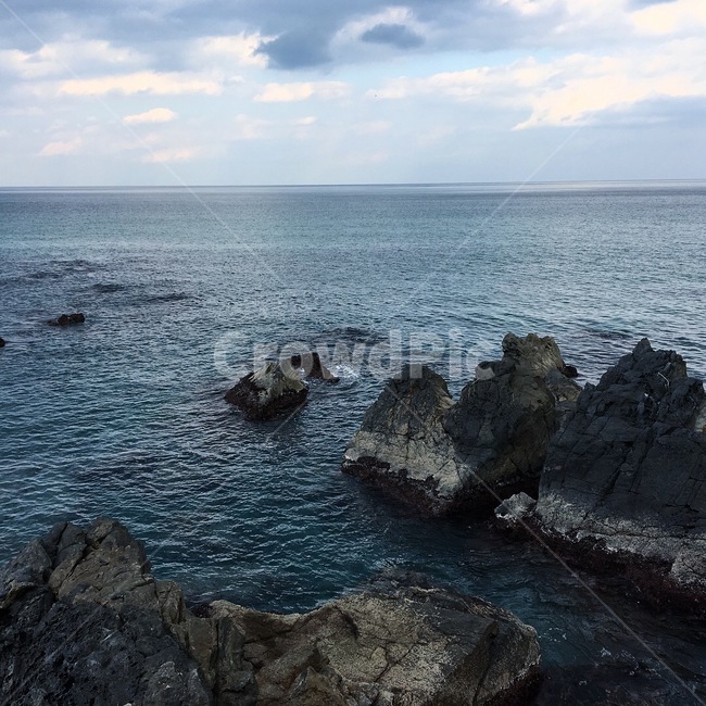 겨울,동해안,정동진,바다,바위,자연,풍경,nature,landscape,promontory,곶,outdoors,옥외,ocean,대양,water,물,sea