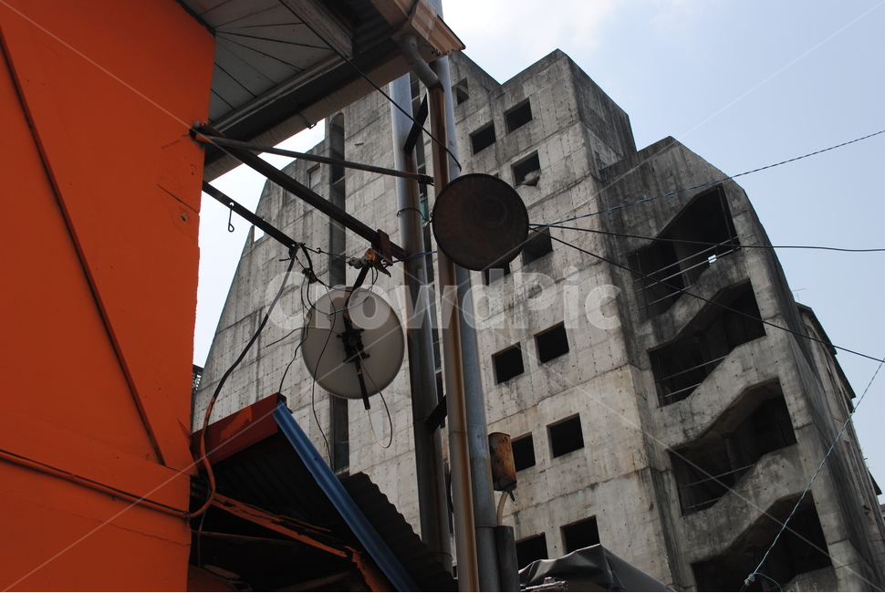 가로등,폐건물,전선,골목길,building,건축물,건물외관,exterior,building,structure,architecture,construction