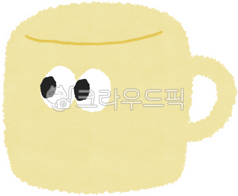 머그컵,머그컵그림,머그컵일러스트,귀여운컵그림,컵일러스트,컵그림,cup,mugcup,노란색컵,노란색머그컵,컵,눈,눈알,캐릭터,표정,귀여운컵,노란색,커피
