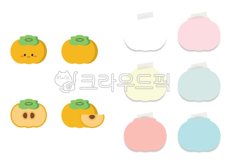 Decorating a diary,fancy,Nukki,fruit,adornment,notepad,memo,persimmon character,Memo paper illustration,character,pastel,tape,note paper,fruit slices,Rice cake note paper,graphic,Persimmon illustration,fruit illustration,fruit character,Phrases,sticker,la