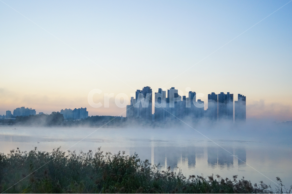 호수,저수지,안개,물안개,새벽,여명,풍경,자연,도시,풍경,city,landscape,한국도시풍경,한국도시경관,korea cityscape,nature