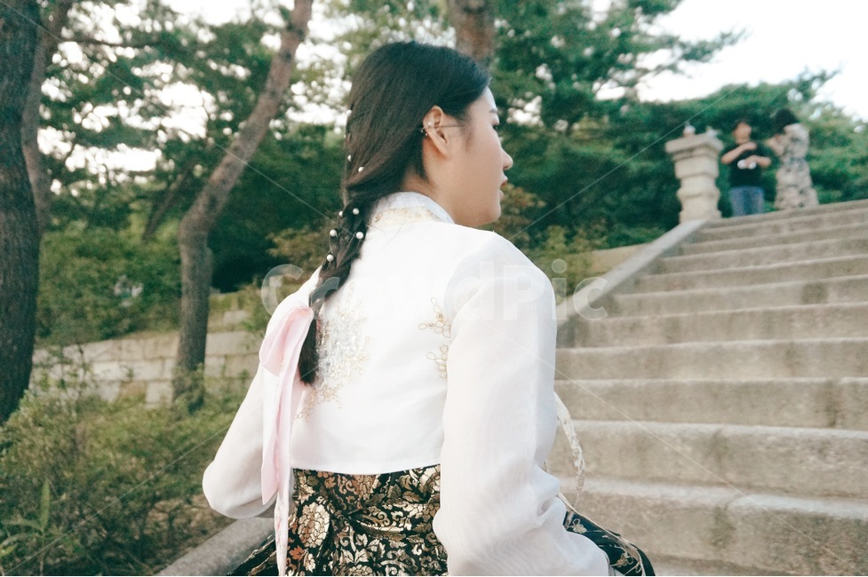 한복,여자,뒷모습,댕기,궁,창경궁,사람,추석사진공모전,한복,한국전통의상,hanbok,korean traditional clothes,여성,여자,woman,female,lady