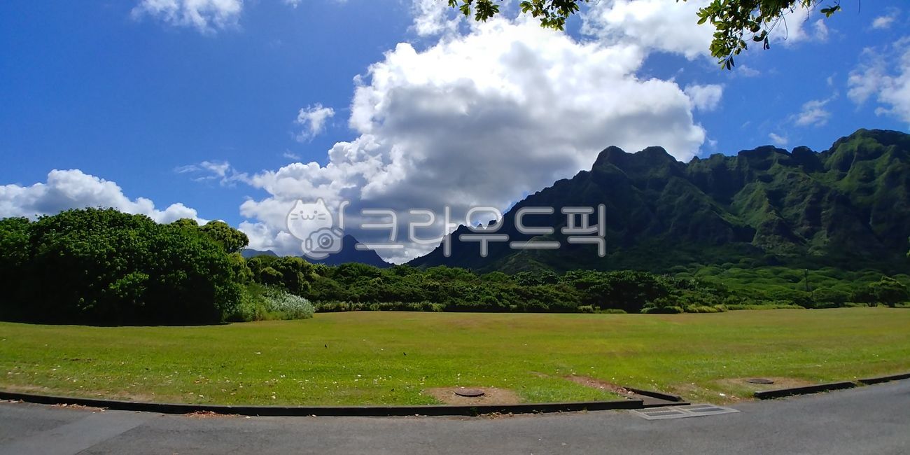 하와이,쿠알로아랜치,쥬라기공원배경,하와이산,하와이마운틴,쥬라기공원촬영지
