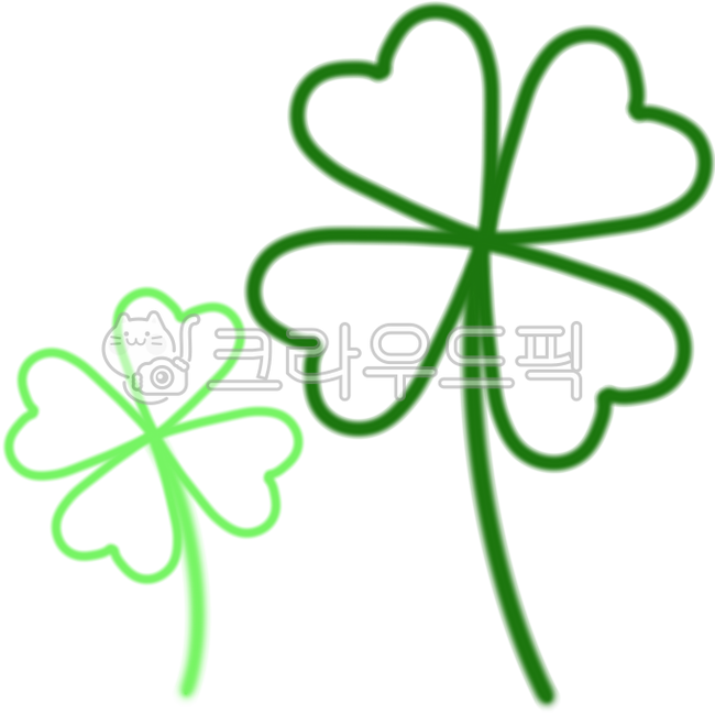 네잎클로버,네잎클로버그림,네잎클로버일러스트,네잎클로버아이콘,네잎클로버png