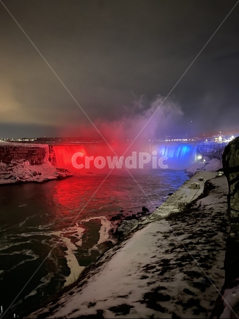 niagarafalls,나이아가라폭포,야경,미국,캐나다,자연