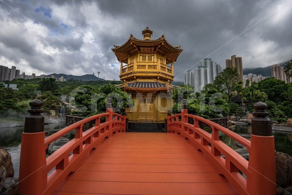 Nanlian Garden,Hong Kong,sight,nice cloud day,travel