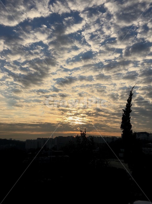 남산,일출,sunrise,구름,하늘,해돋이,sunset,자연,풍경,nature,landscape,실루엣,그림자,silhouette,shadow,outdoors,옥외,sky