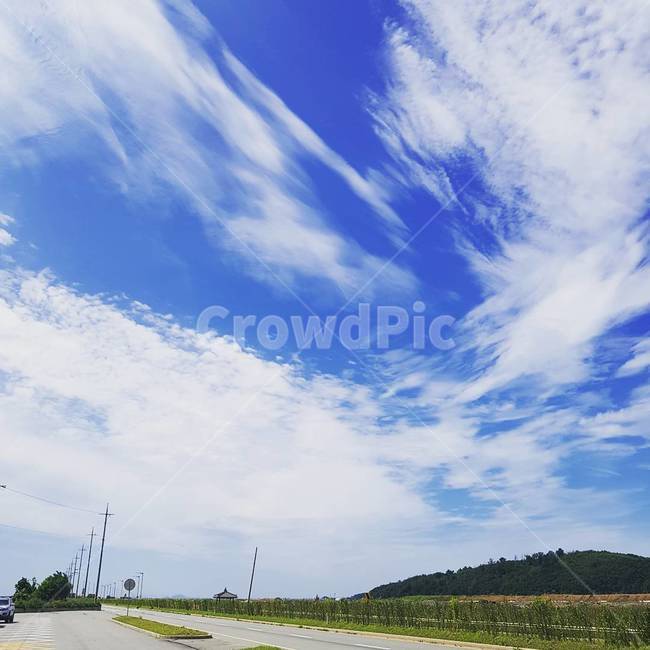 하늘,길,구름,맑은하늘,sky,자연,풍경,nature,landscape,road,도로,highway,고속도로,freeway,고속 도로