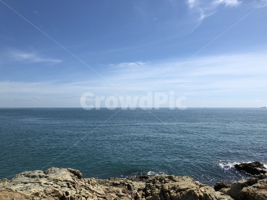 바다,하늘,여름,해수욕장,바닷가,파랑,파란색,자연,풍경,자연,풍경,nature,landscape,해변,바다,beach,sea,promontory,곶,outdoors,옥외,ocean,대양,water,물