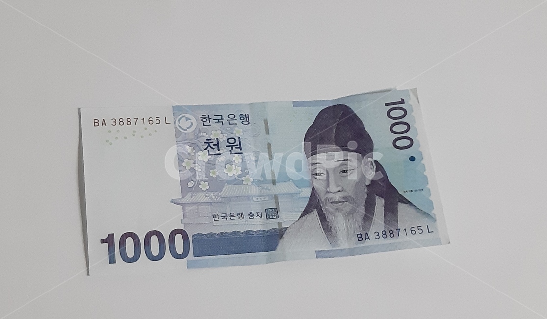 천원,돈,지폐,money,한국돈,koreancurrency,koreanmoney