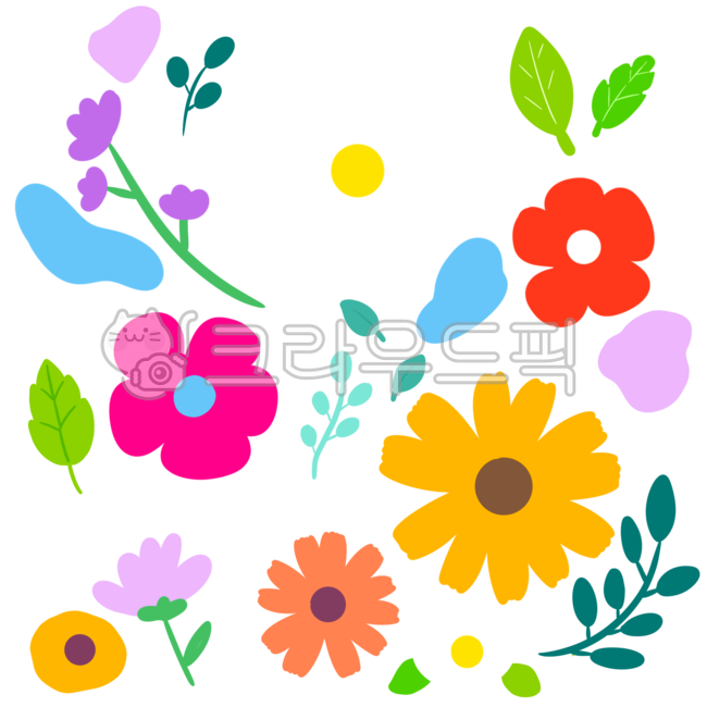 deco,flower painting,adornment,spring illustration,sticker,simple,leaf,leveling,flower,flower sticker,spring,diary,Good Note Sticker,kindergarden,flower illustration,plant,flower png
