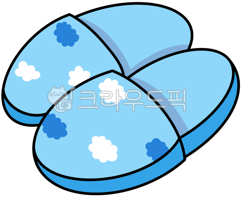 Slippers,sky blue slippers,cloud shaped slippers,slipper illustration,slipper drawing,slipper element