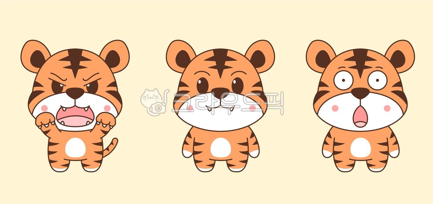 character,expression,tiger illustration,aggro,animal,tiger character,tiger,surprised