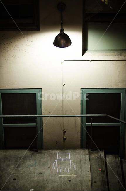 light,조명,handrail,난간,로봇,고독,시애틀,미국
