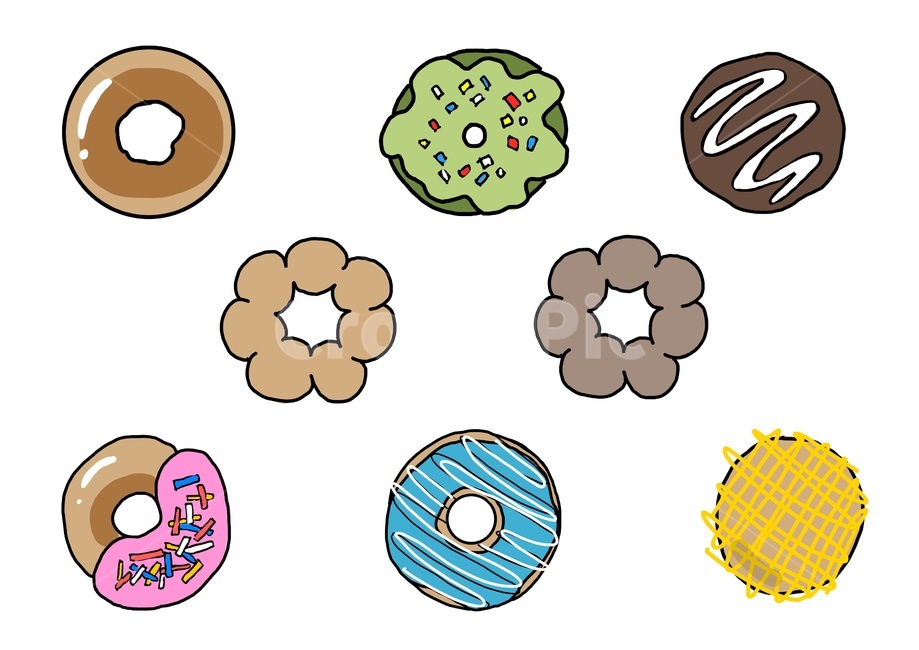 도넛,간식,빵,디저트,음식,식품,제과제빵,일러스트,스티커,꾸미기,아이콘,doughnut,dessert,bread,food,bakery,icon,sticker,illustration