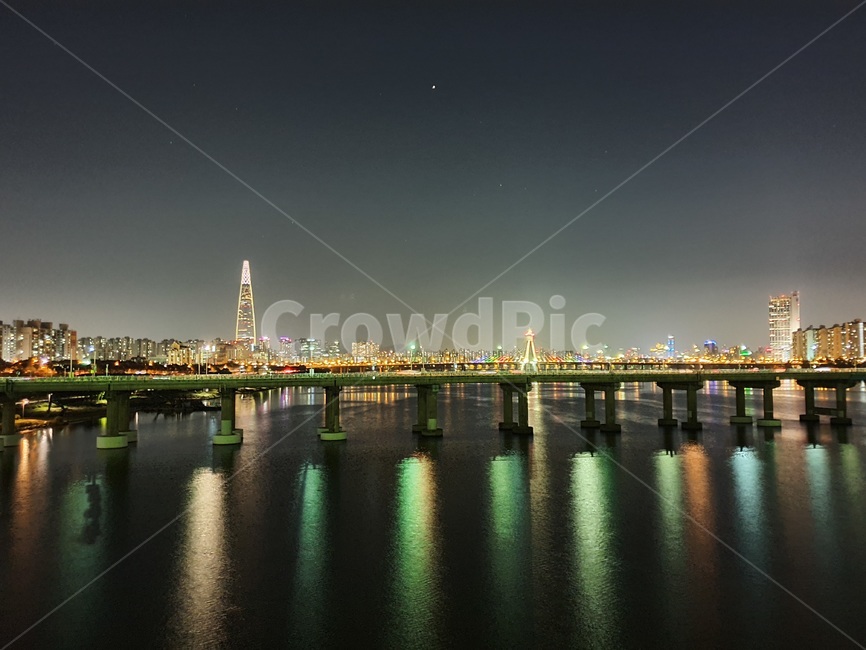 water,물,한강,한강야경,교각,야경,야경,밤,풍경,nightscape,night,landscape