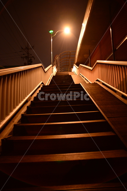 계단,밤,공포,육교,무서움,야경,밤,풍경,nightscape,night,landscape,handrail,난간,banister,staircase