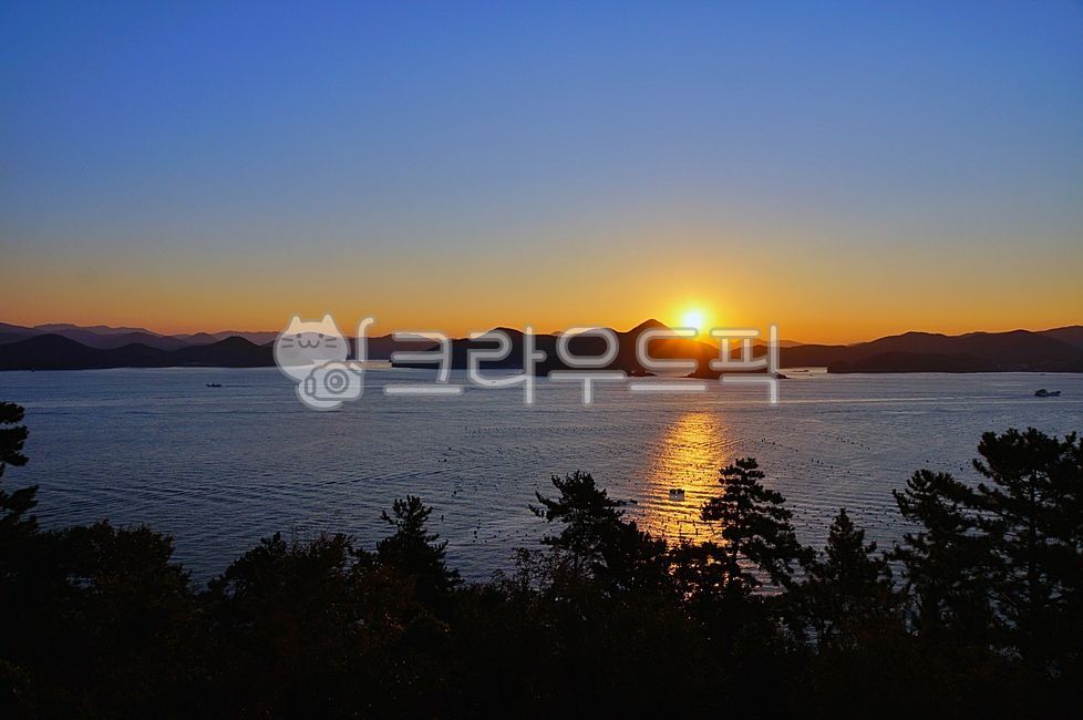 일출,통영,한려수도,새해일출,신축년새해,해맞이