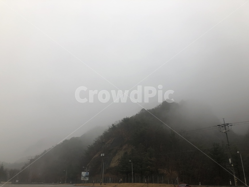 cloud,superb view,mountain,sight,Danwon 8th view,Fog