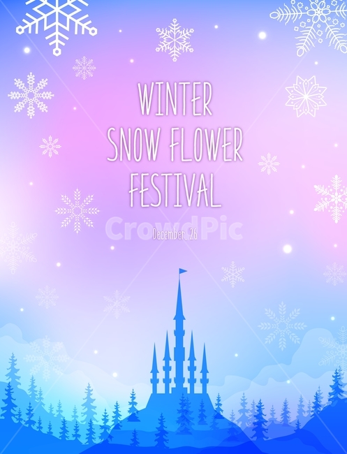 눈,눈송이,성,나무,숲,얼음,겨울,축제,페스티벌,겨울,계절,winter,season,축제,행사,festival,carnival,event,그래픽,일러스트레이션,graphic,illustration