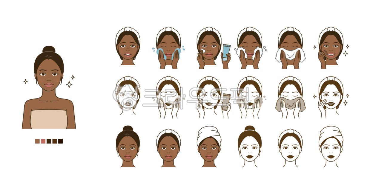 beauty,wash face,skin,foam cleansing,cleansing,beautiful,character,bubble,black skin,female,order,process,race,skin care,Africa,black,wash,procedure,Routine,Care,Towel,Cleansing Foam,washing,face,form,Wash face,management,various,person,foreigner
