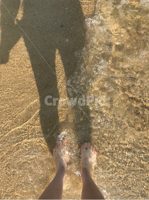 바다,발,그림자,맨발,수영,해변,바다,beach,sea