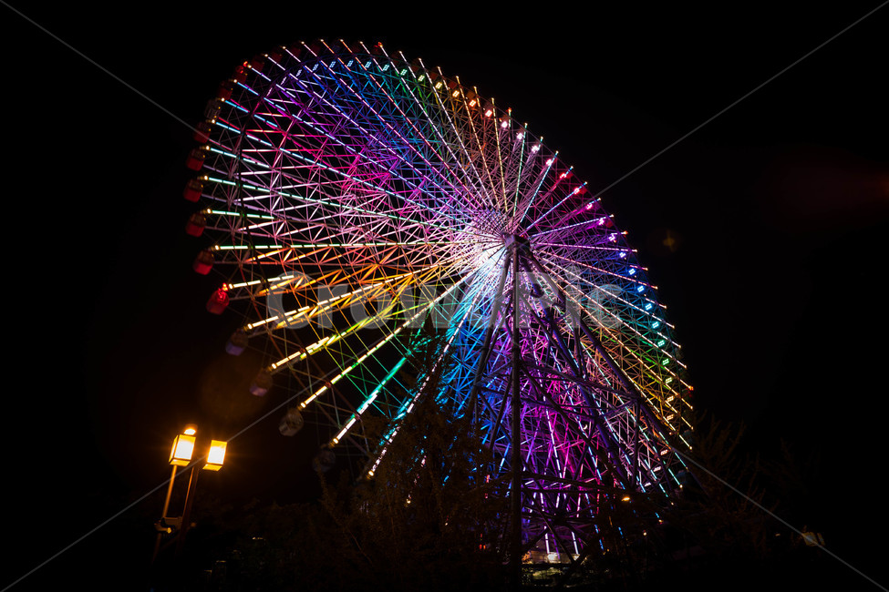 일본,오사카,덴포산,덴포산관람차,관람차,자연,야경,밤,풍경,nightscape,night,landscape,놀이공원,놀이동산,놀이터,amusement park,playground